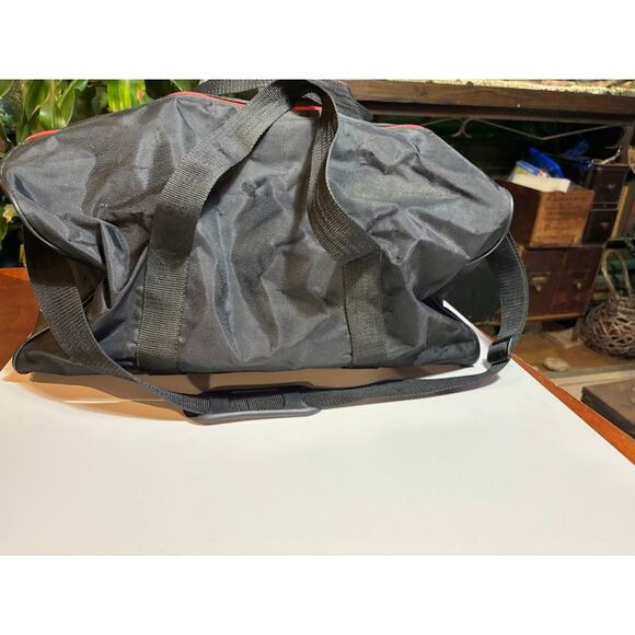 Vintage Drakkar Noir duffle bag vtg 80s black and red travel gym bag 80s retro - Picture 3 of 5